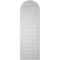 Ekena Millwork Round Top Surface Mount PVC Gable Vent: Functional, w/ 2"W x 1-1/2"P Brickmould Frame, 14"W x 42"H GVPRT14X4202SF - alternate 3